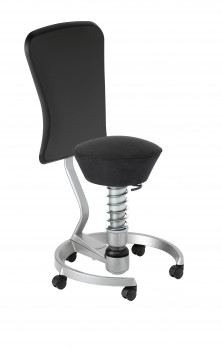 Swopper Work Basis titan - Polster schwarz Microfaser