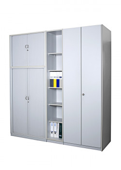 werner-works Schrankwand System-S lichtgrau