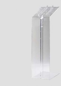 hello1 wandelbarer Prospektst�nder/Rednerpult