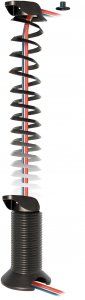 Kabelf�hrungsspirale tiso2 zu Tischgestell u.a. TG-KS-00