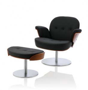 Artiso Lounge Drehsessel mit Hockertisch / als Set