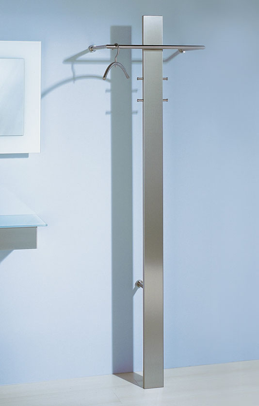 Wandgarderobe Edelstahl - Büro-GOERTZ